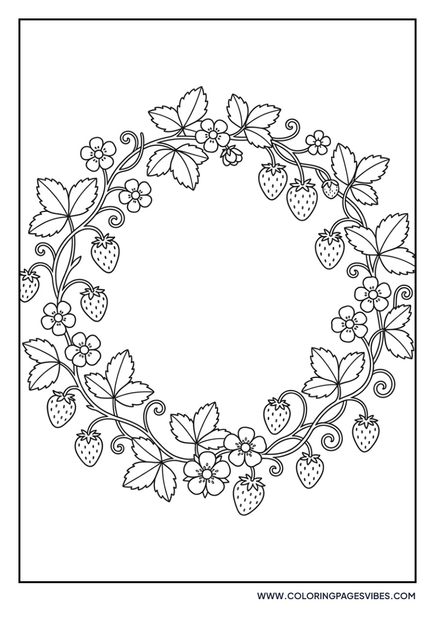 Strawberry Wreath