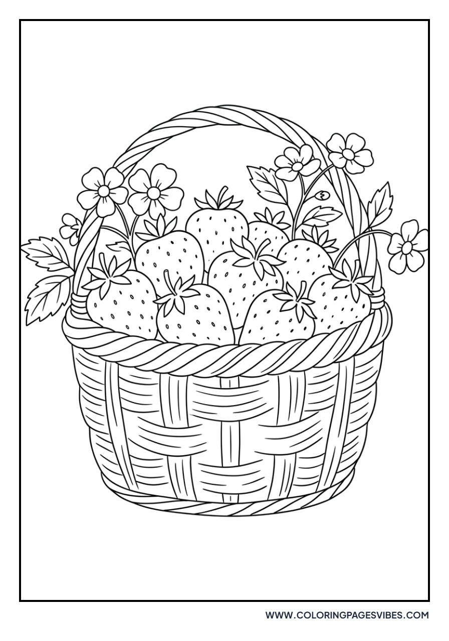 Wicker Basket of Berries