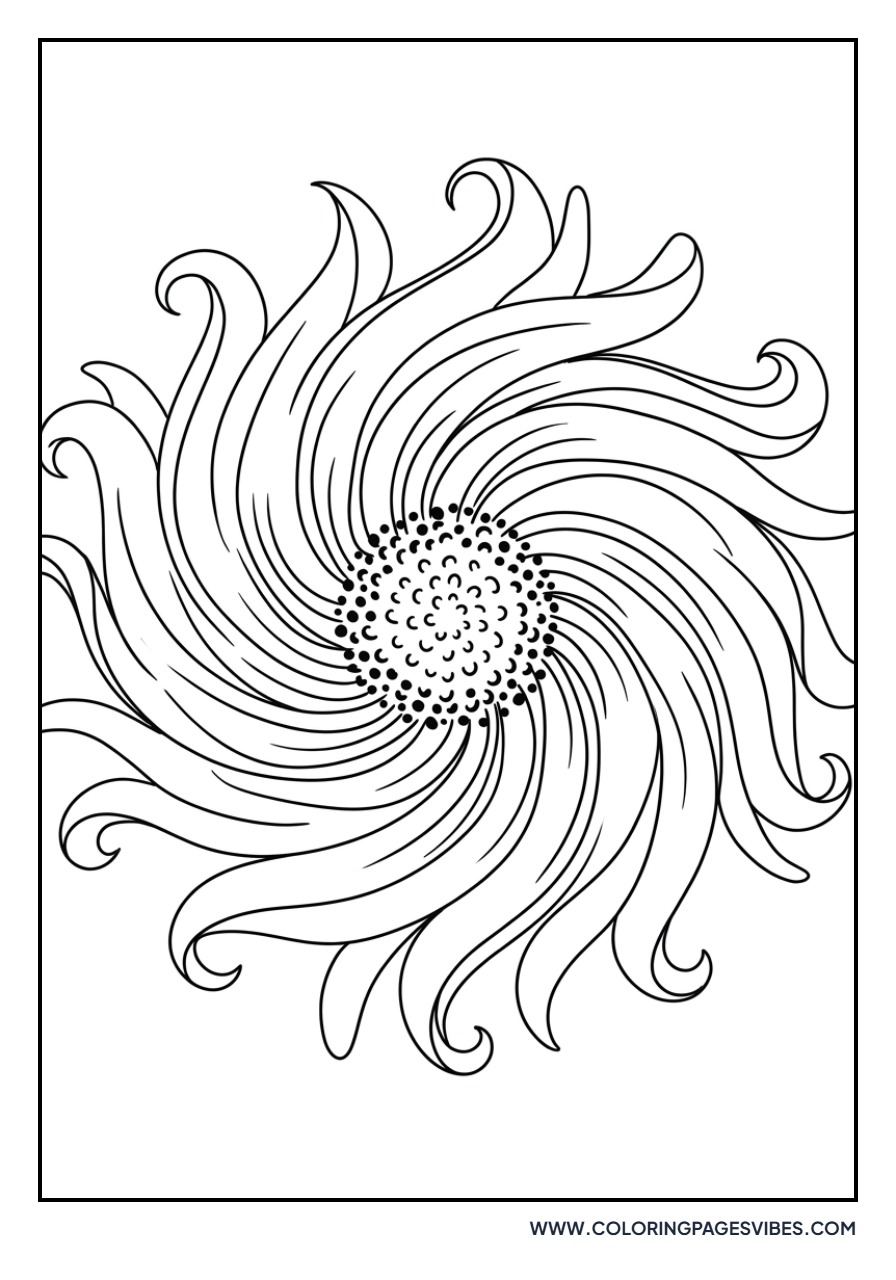 Abstract Sunflower Petals