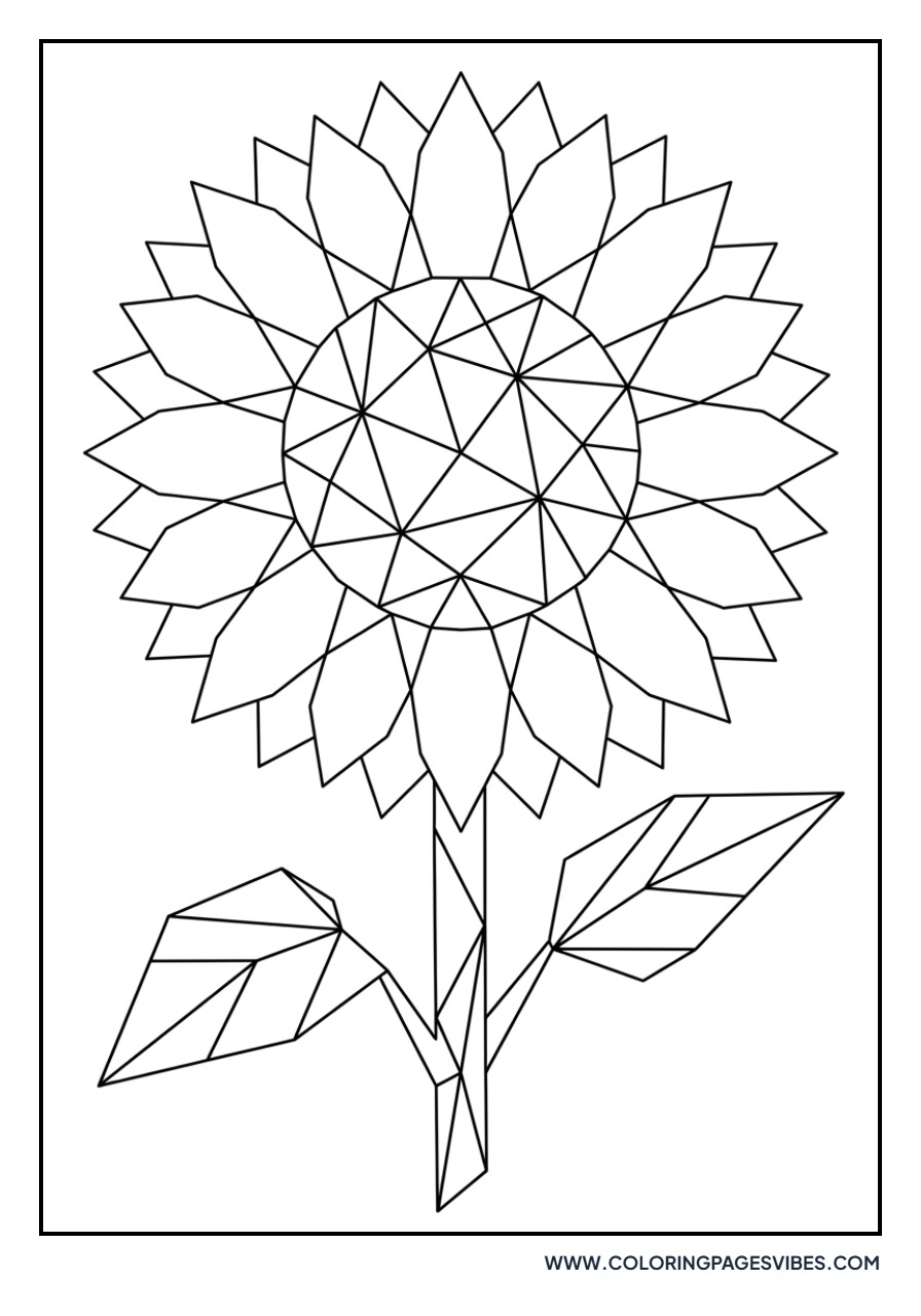 Geometric Sunflower