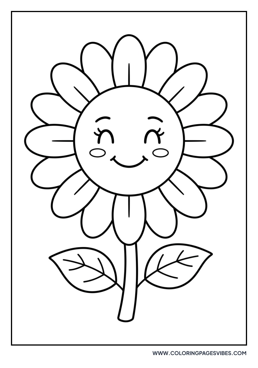 Happy Sunflower Face