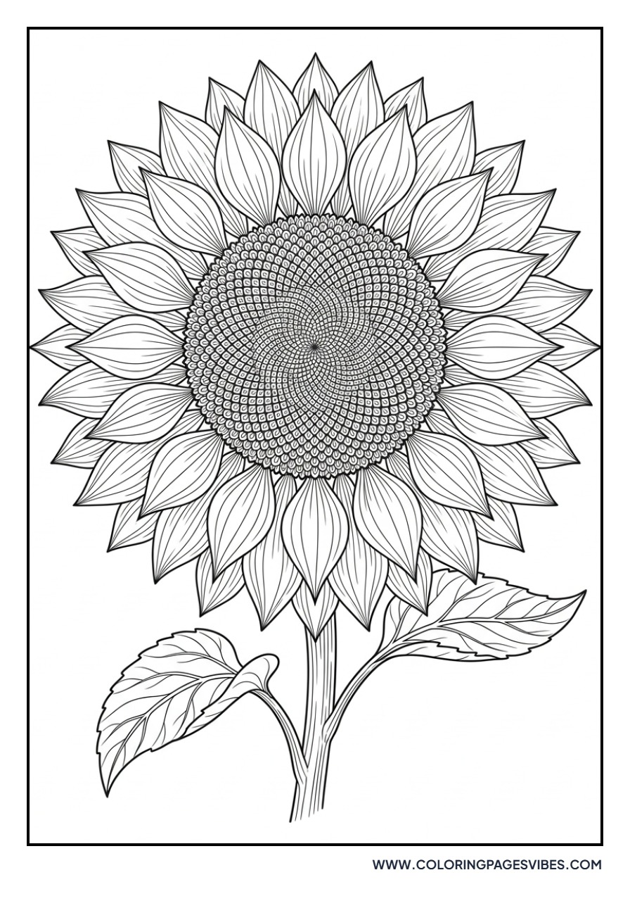 Intricate Sunflower Petals