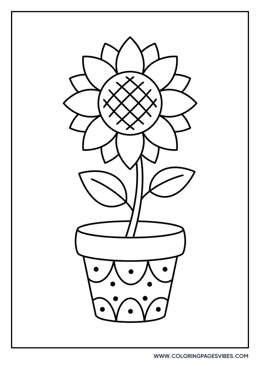Miniature Sunflower Pot