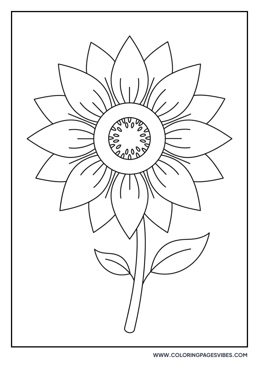 Simple Sunflower Bloom