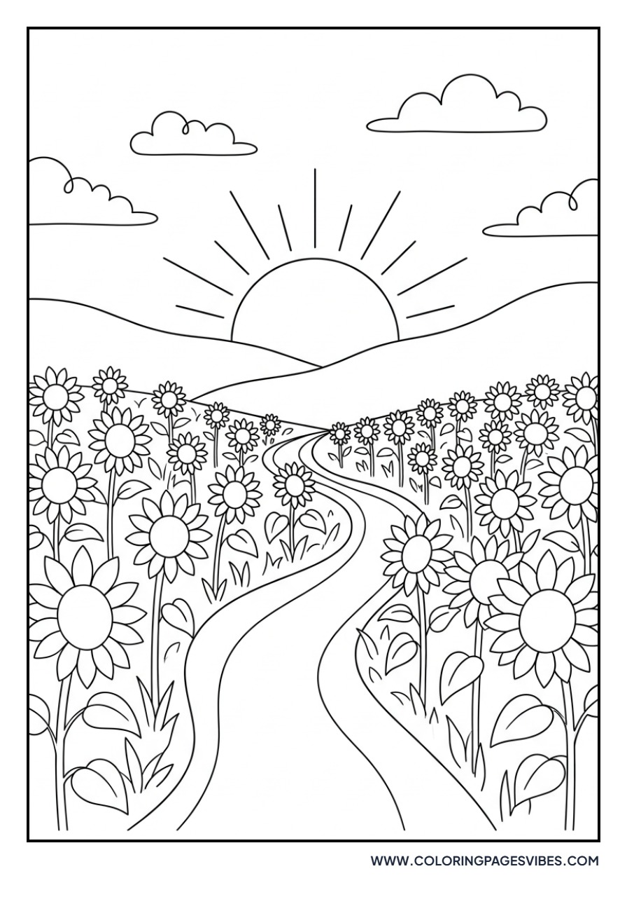 Sunflower at Sunset