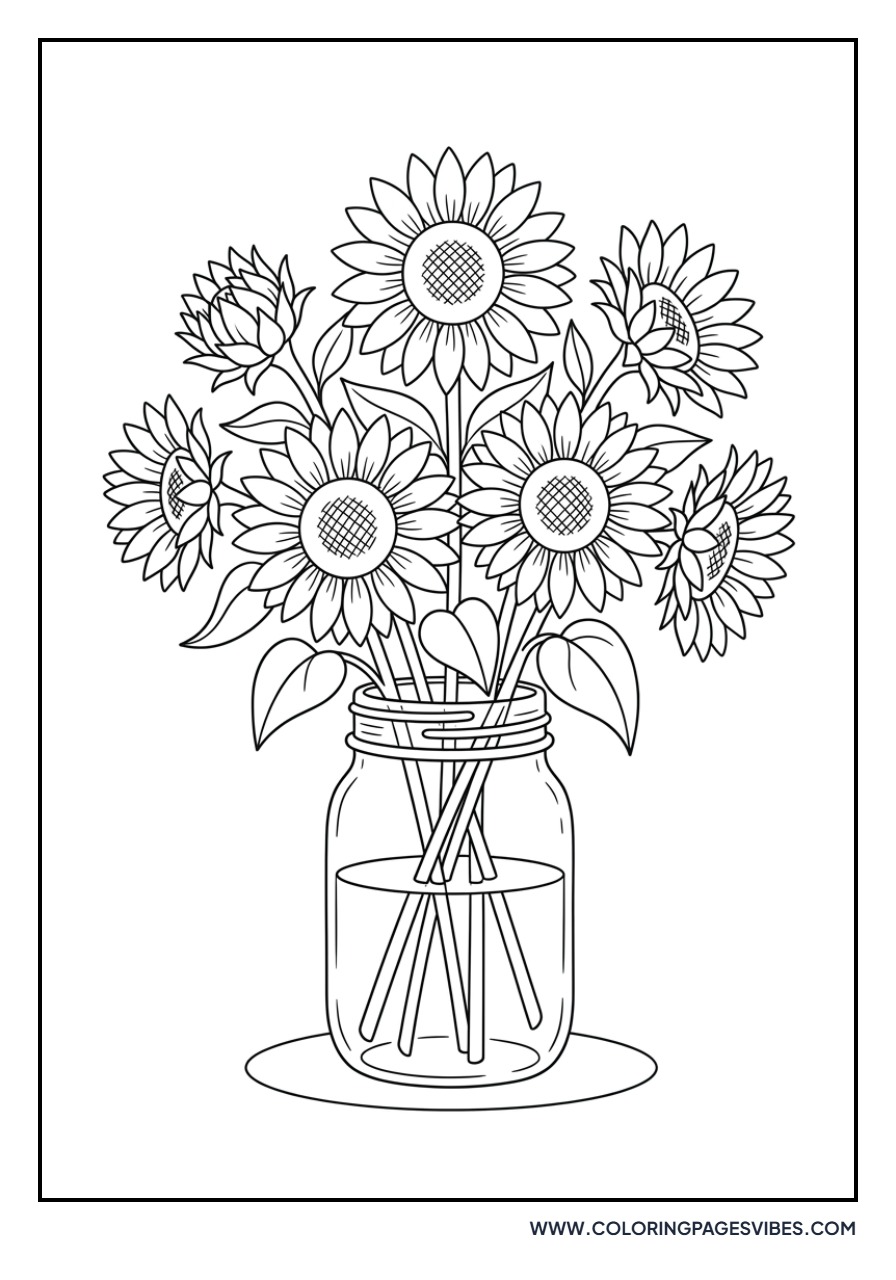 Sunflower in a Vase