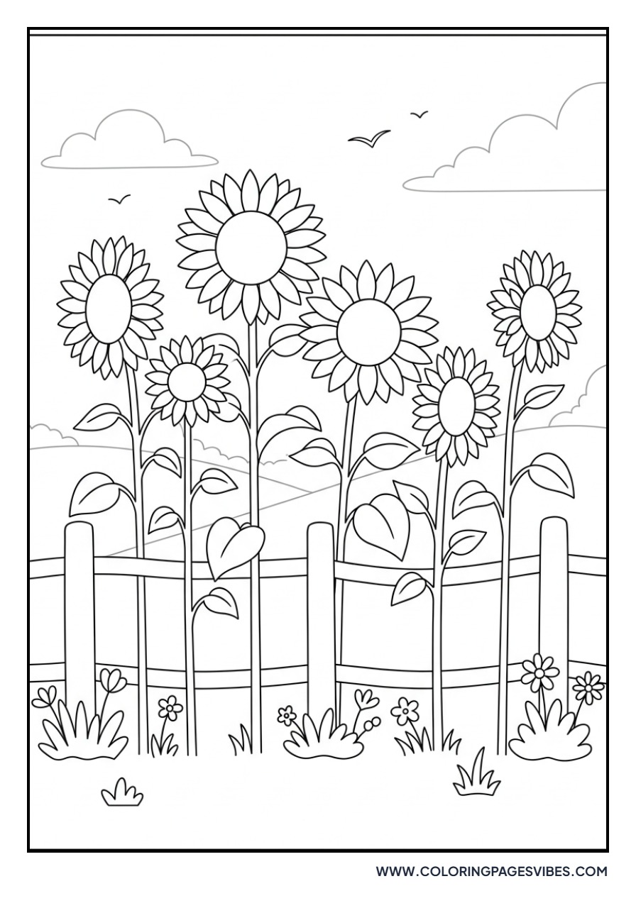 Tall Sunflower Garden