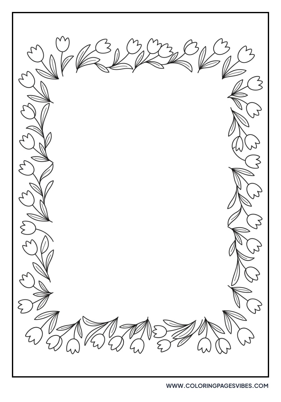 Tulip Border Frame