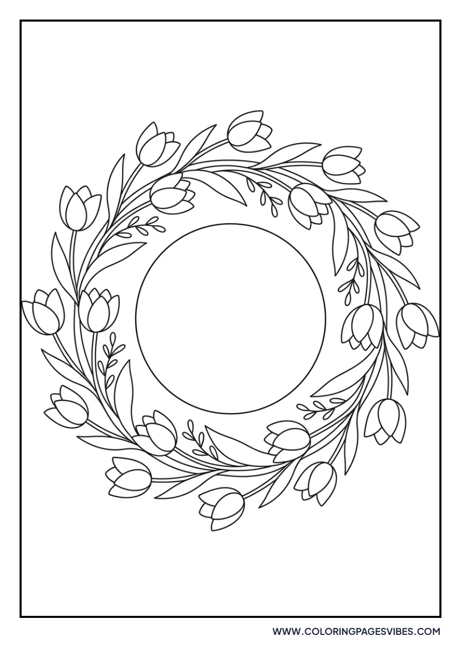 Wreath of Tulips