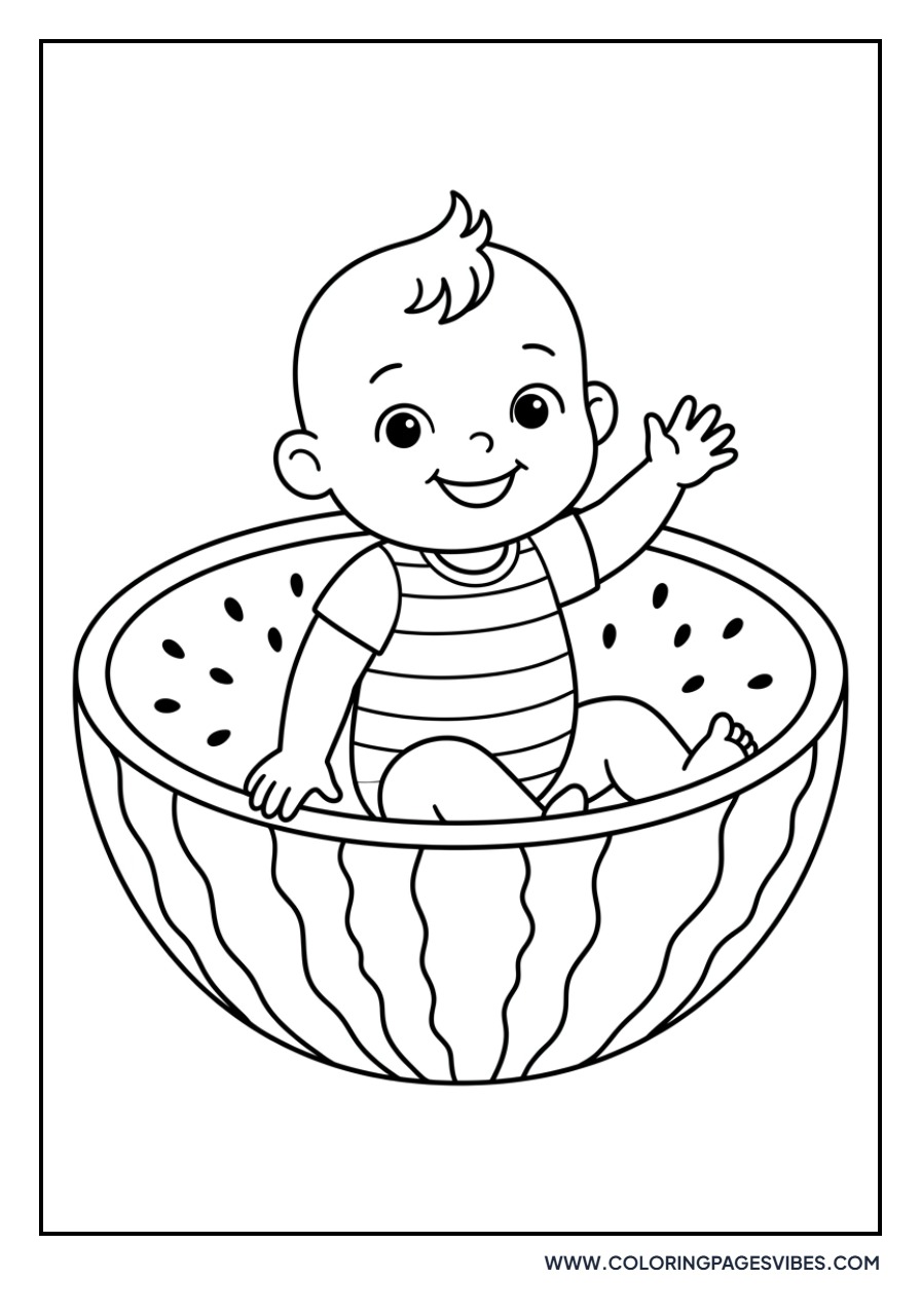 Baby in Watermelon