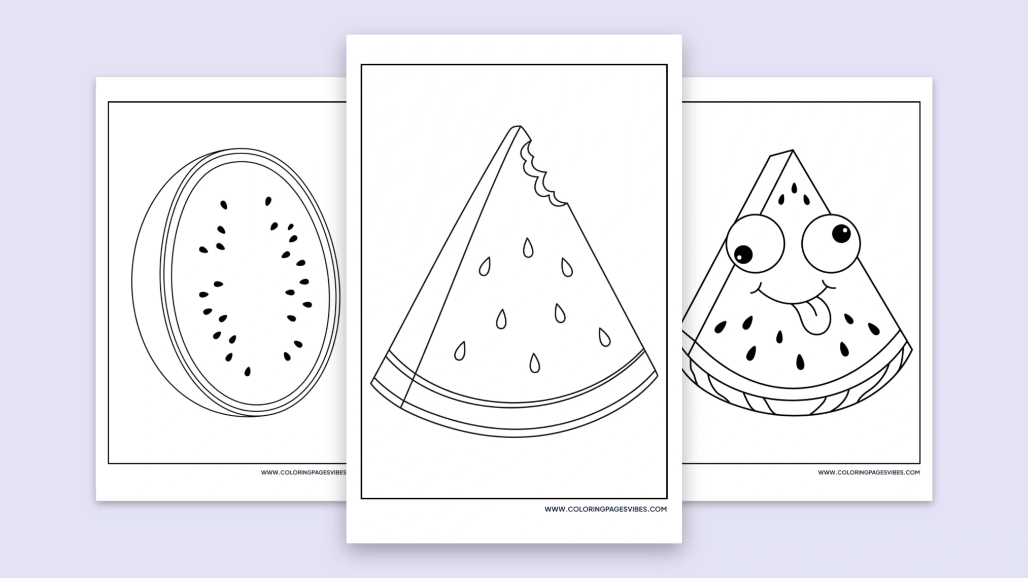 66+ Free Watermelon Coloring Pages (Printable PDF)