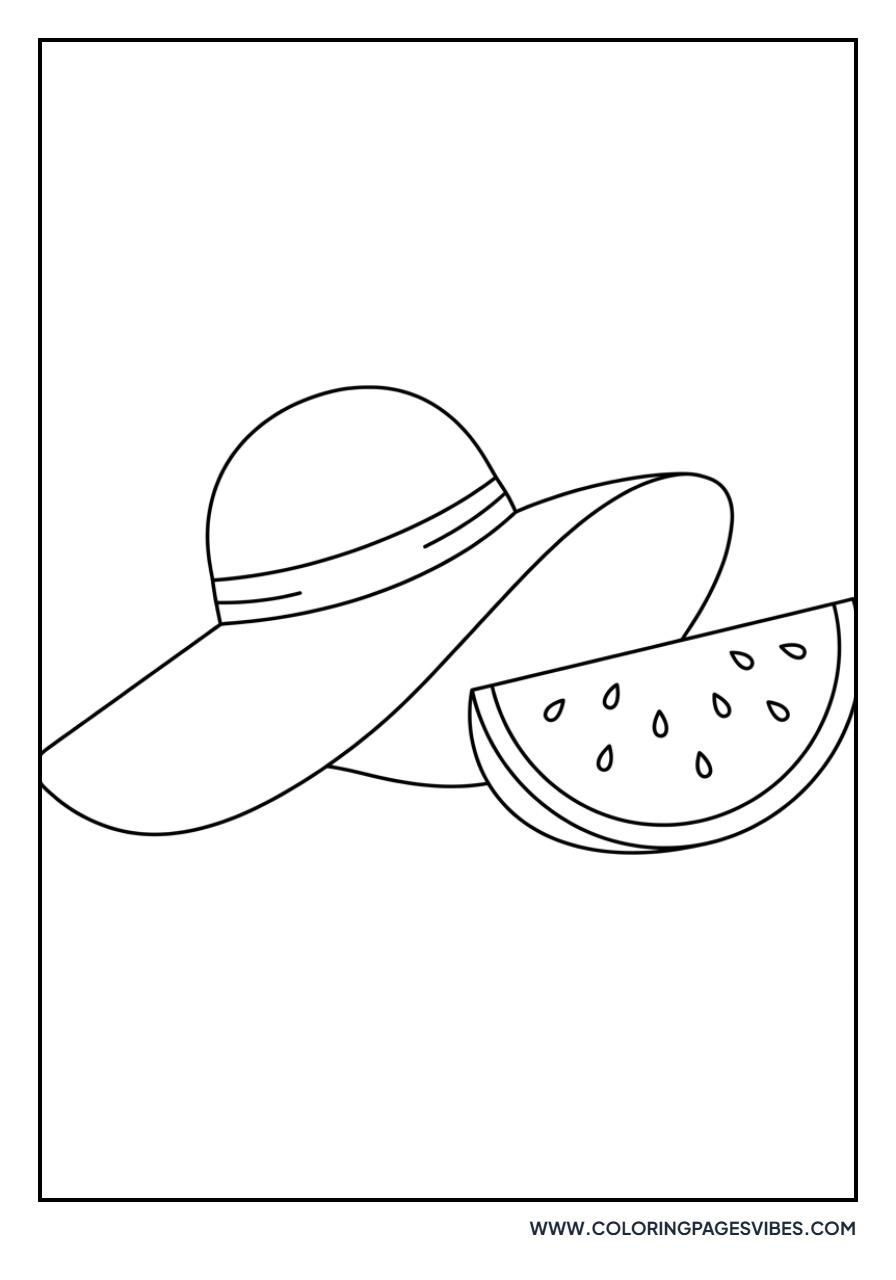 Watermelon and Sun Hat