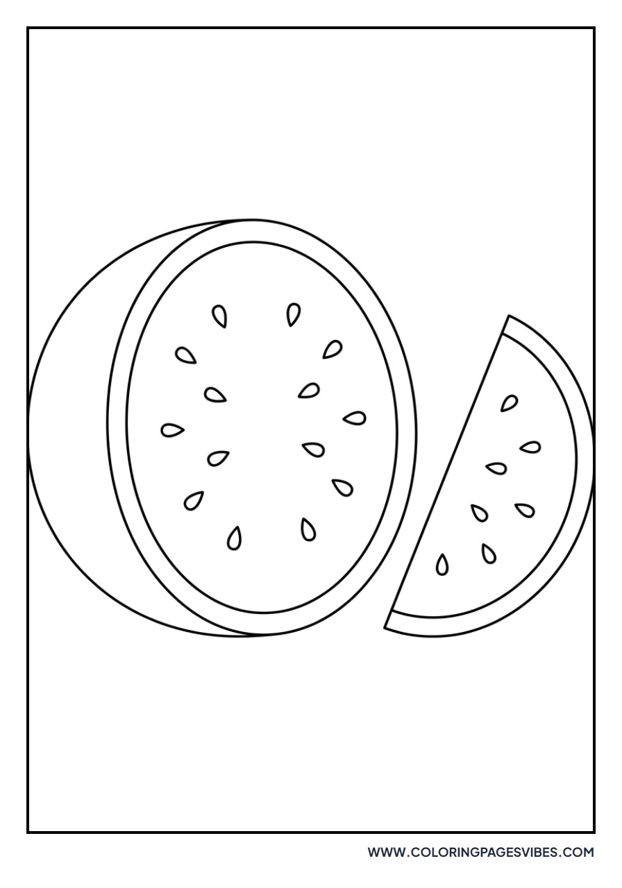 Watermelon Half and Slice