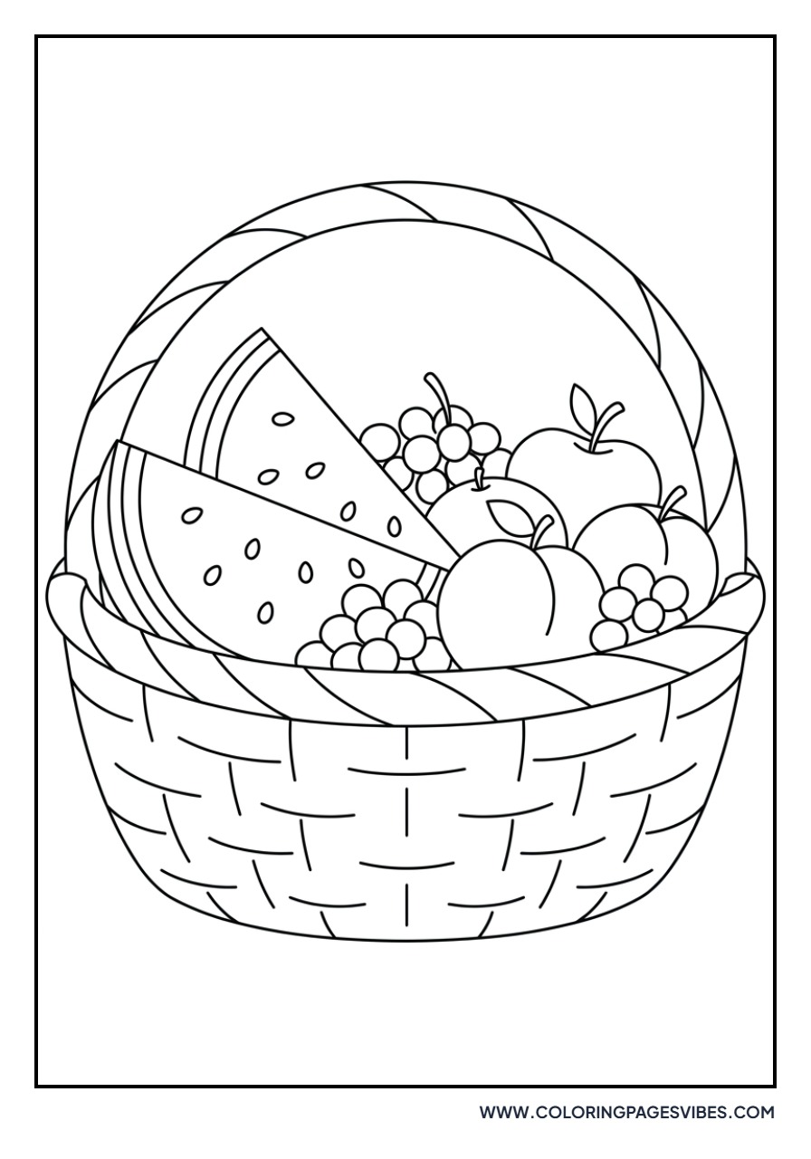 Watermelon Picnic Basket