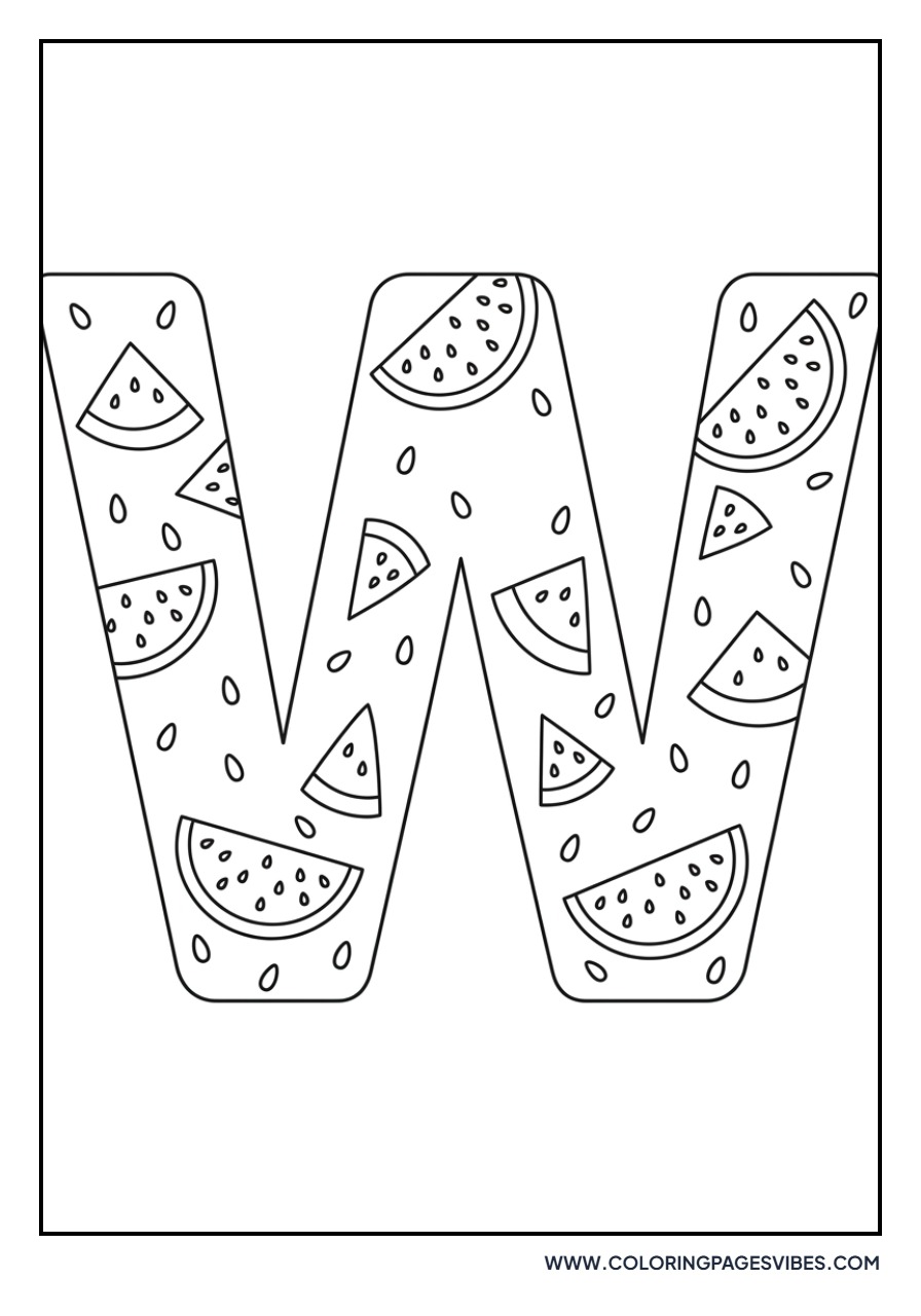 Watermelon Seeds Alphabet