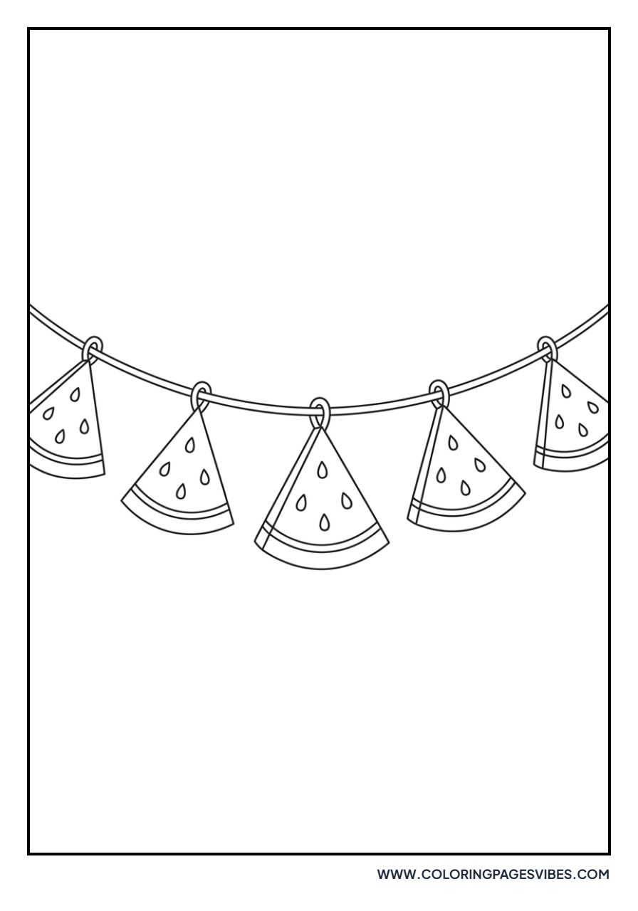 Watermelon Slice Bunting