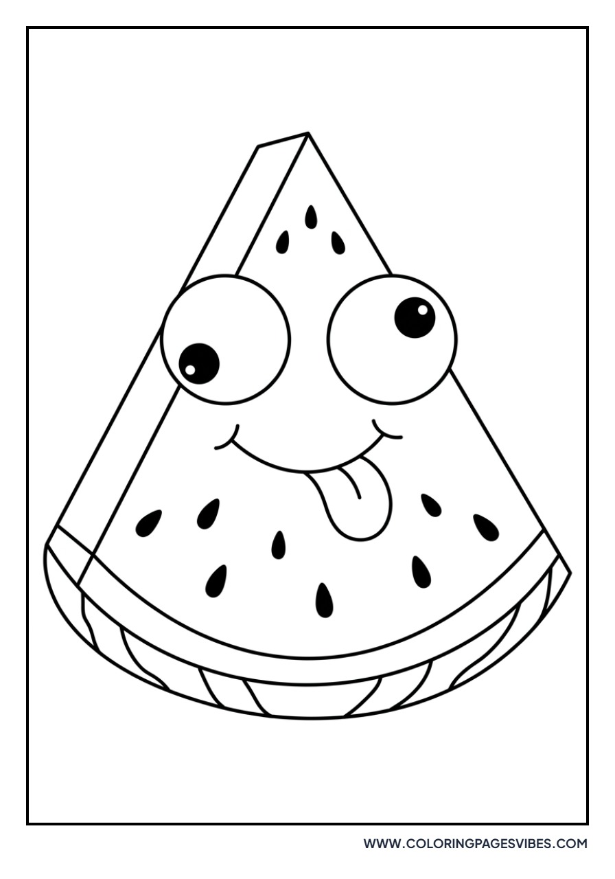 Watermelon Slice with Googly Eyes