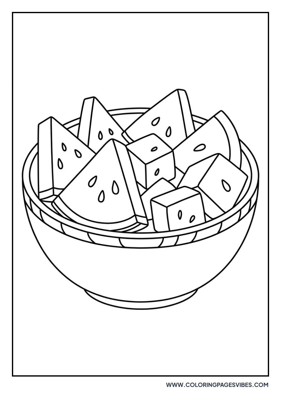Watermelon Slices in a Bowl