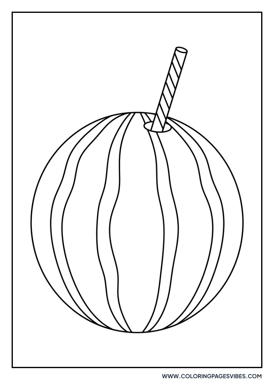 Watermelon with a Straw