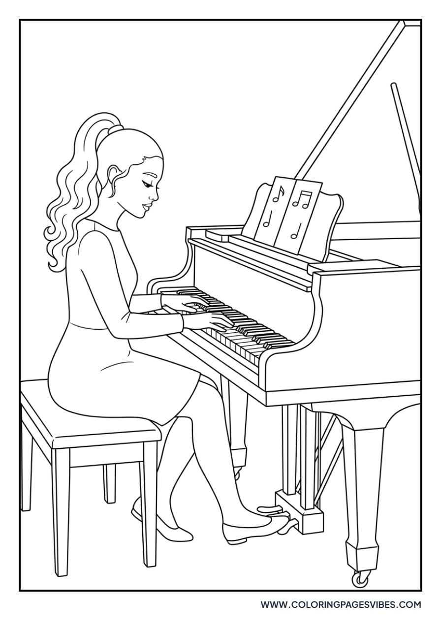 Ariana Grande at the Piano