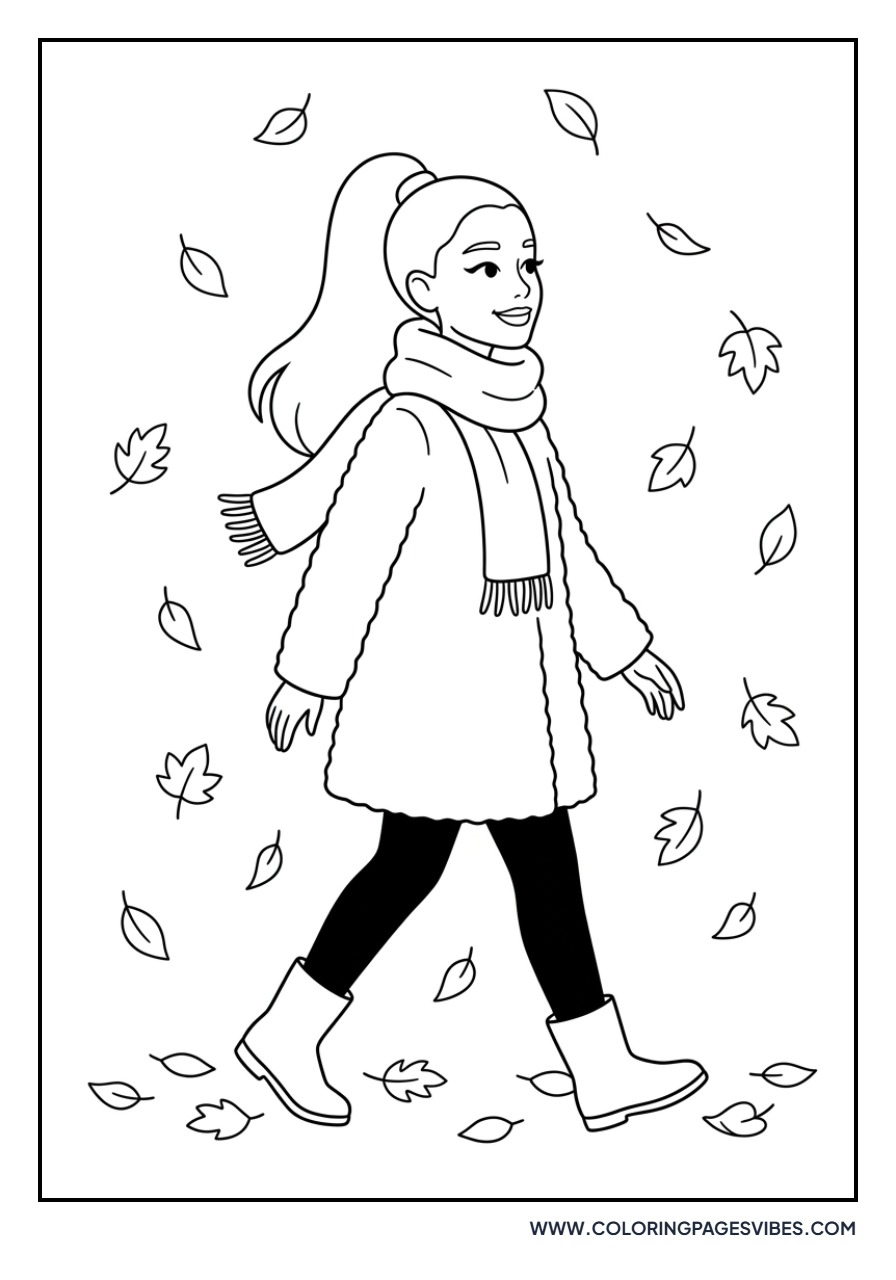 Ariana Grande Autumn Walk