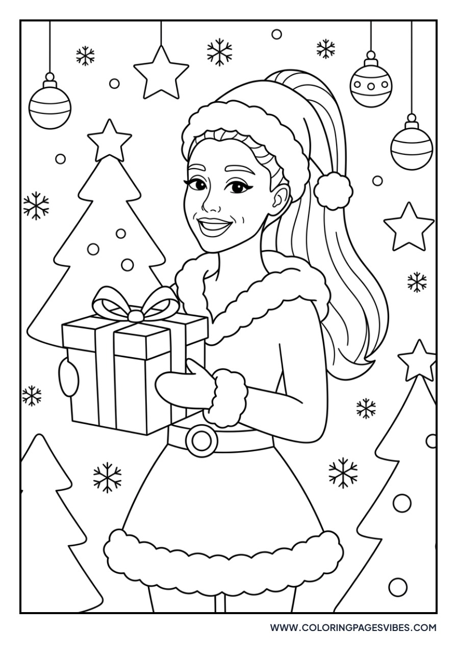 Ariana Grande Christmas Look