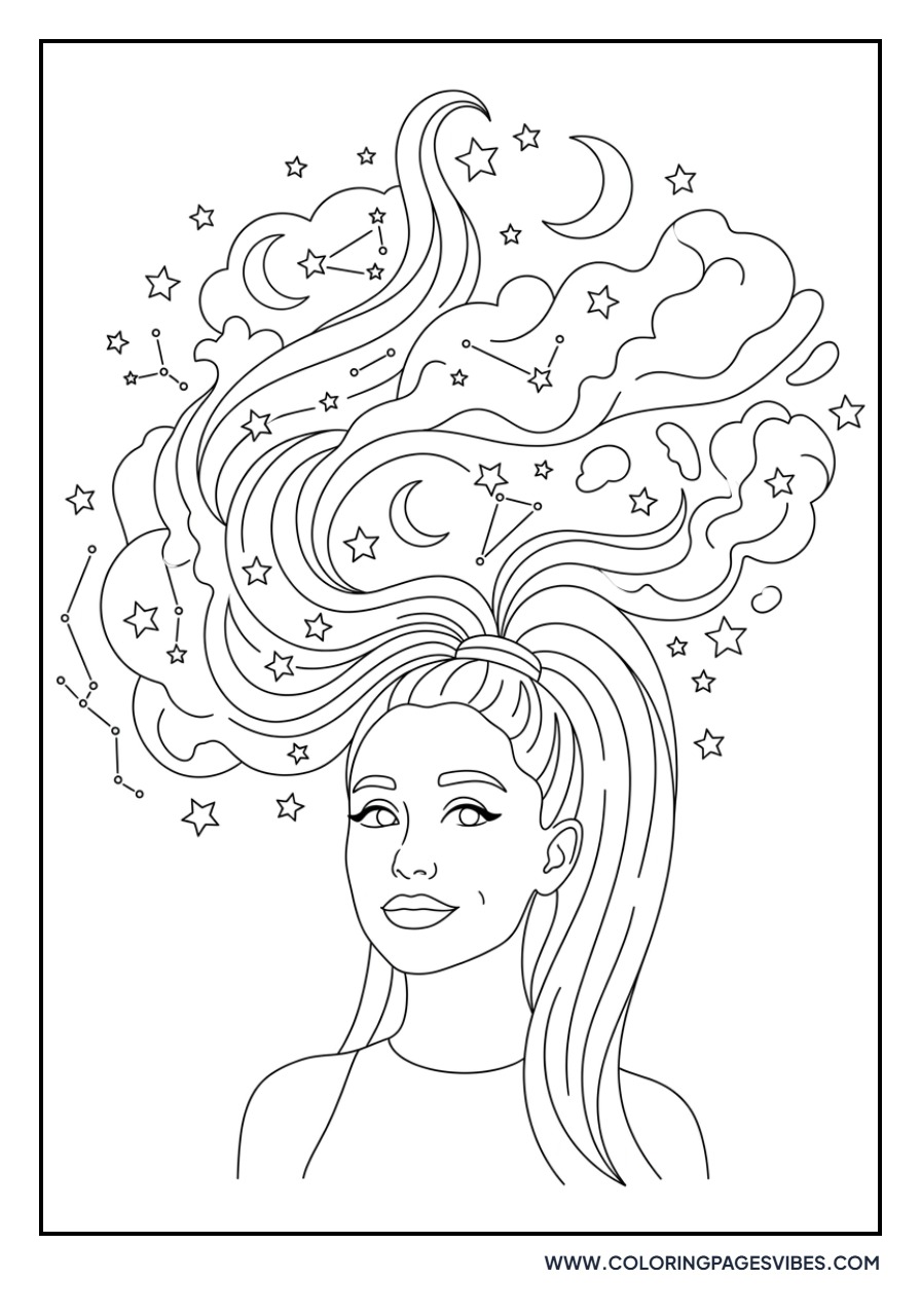 Ariana Grande Galaxy Hair