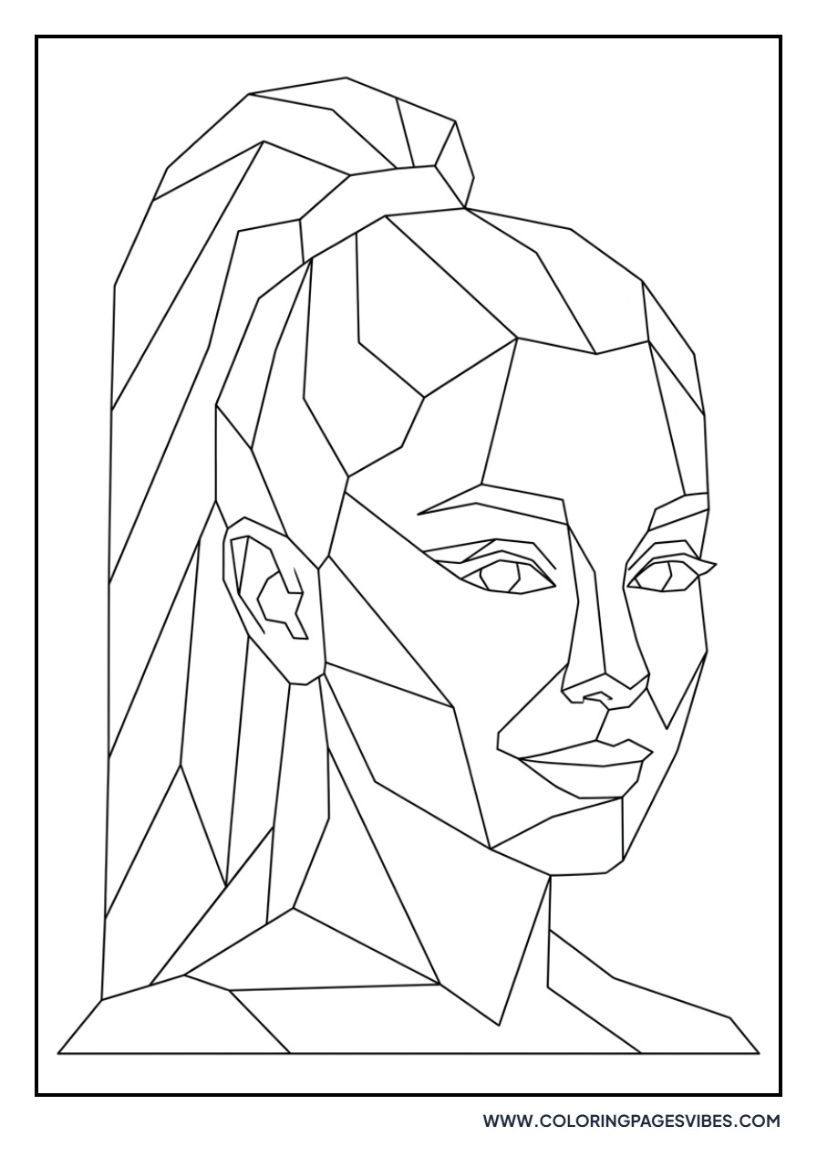 Ariana Grande Geometric Art