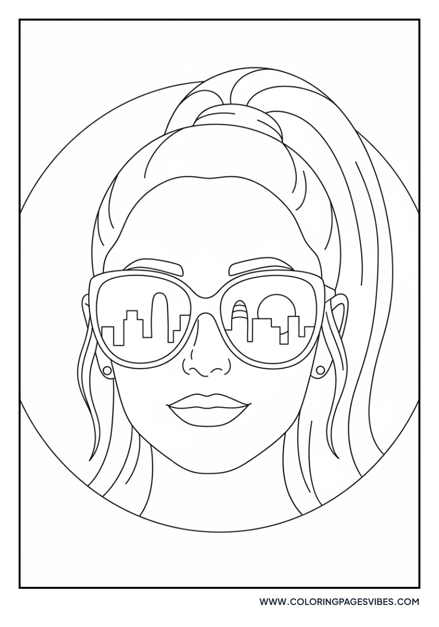 Ariana Grande Sunglasses Reflection