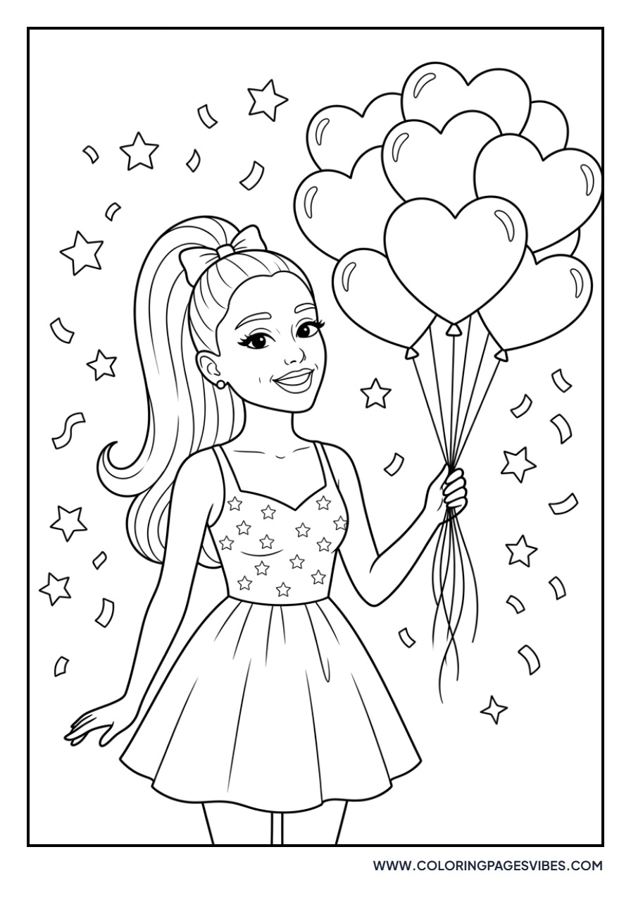 Ariana Grande with Balloons