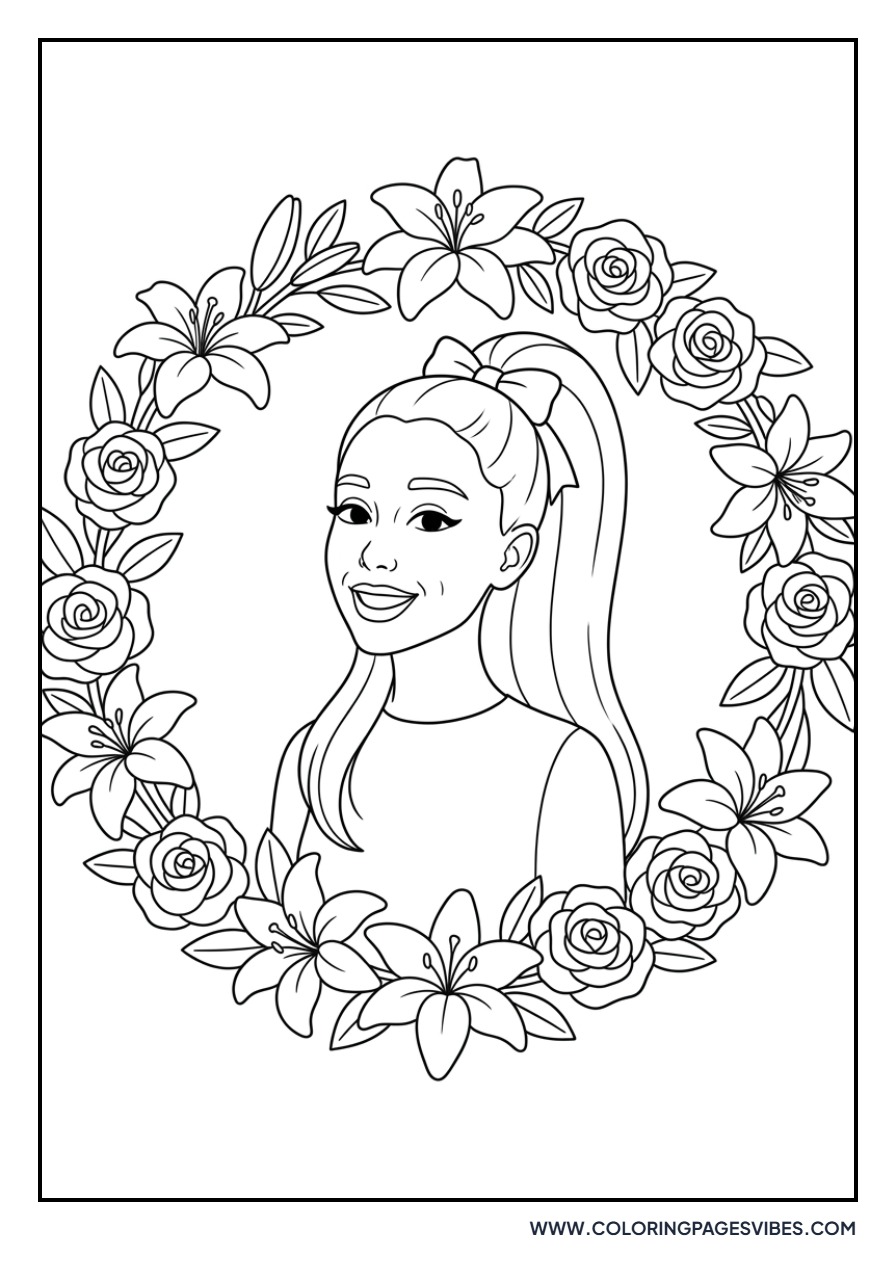 Ariana Grande with Flowers