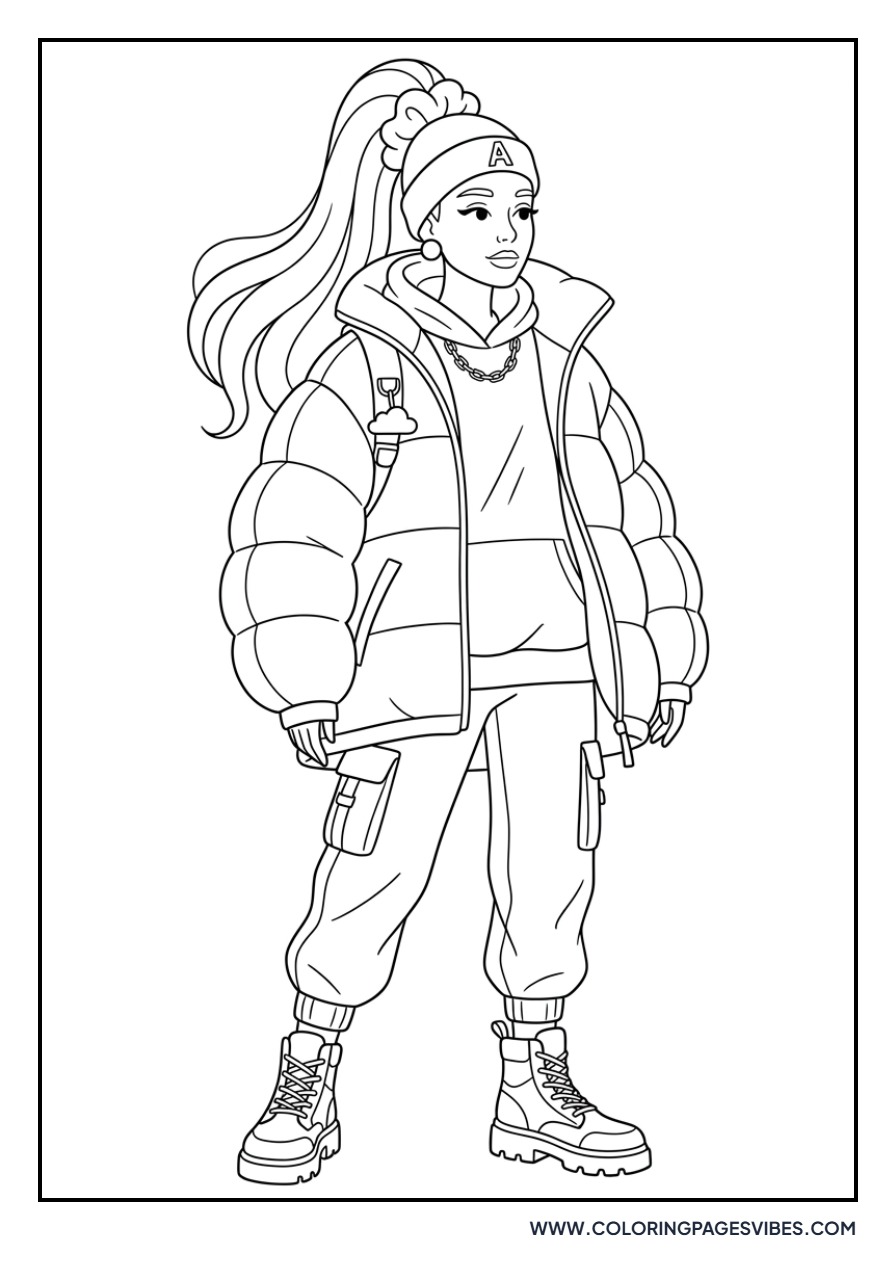 Ariana in a Puffy Jacket