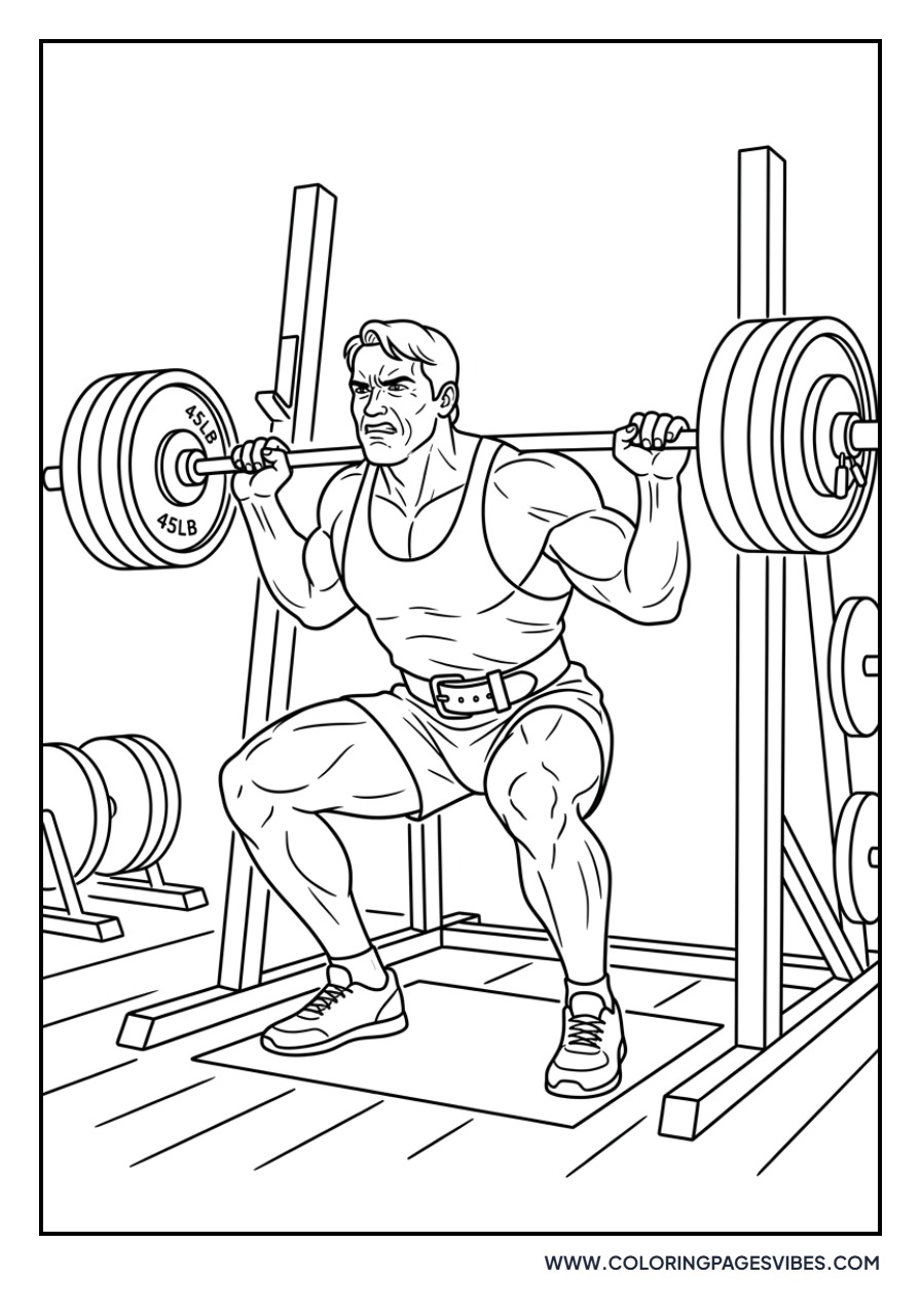 Arnold Squatting Heavy