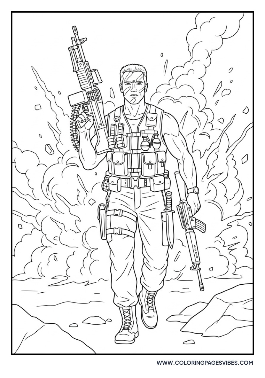 Commando John Matrix Camo