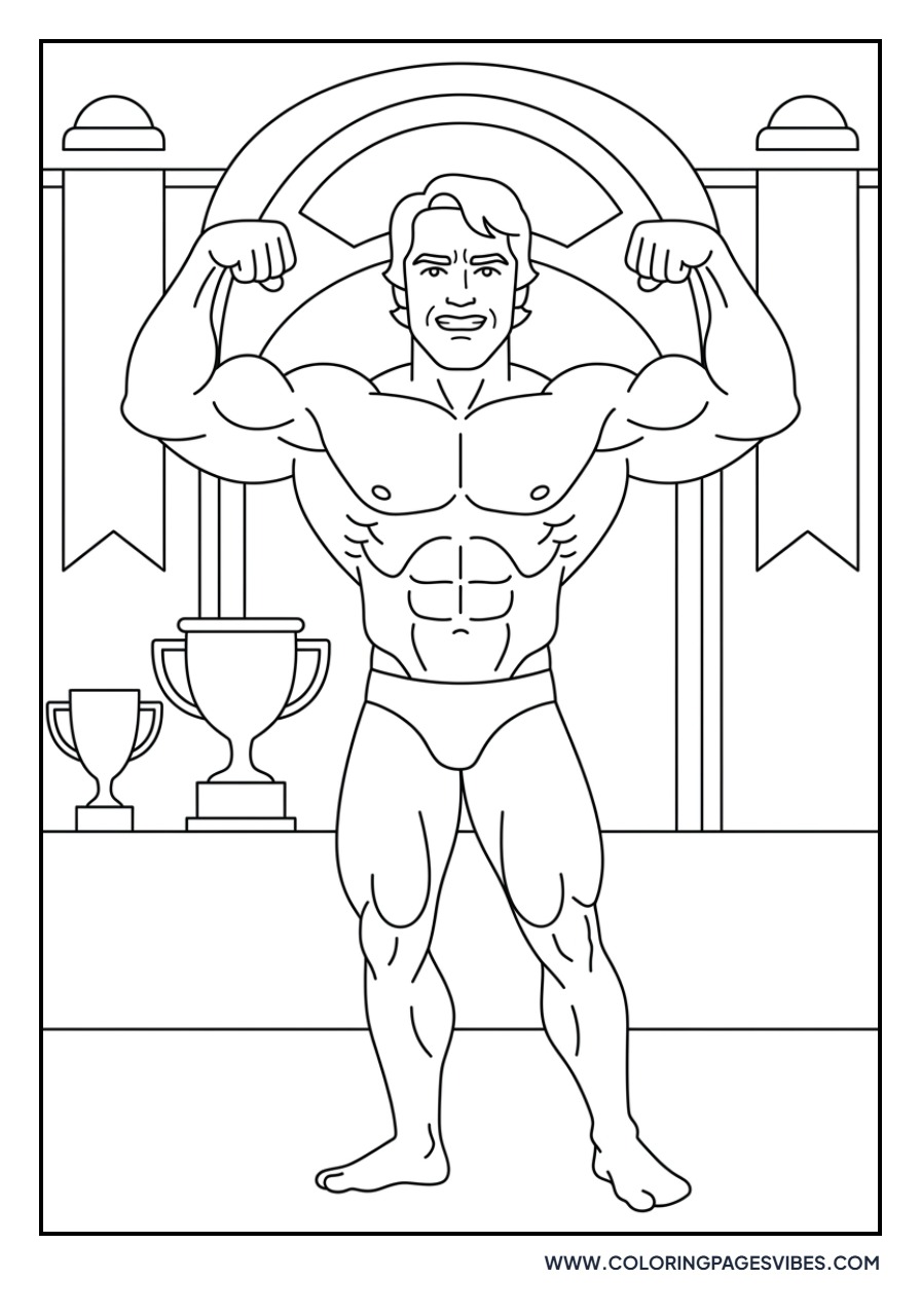 Mr. Olympia Victory Pose