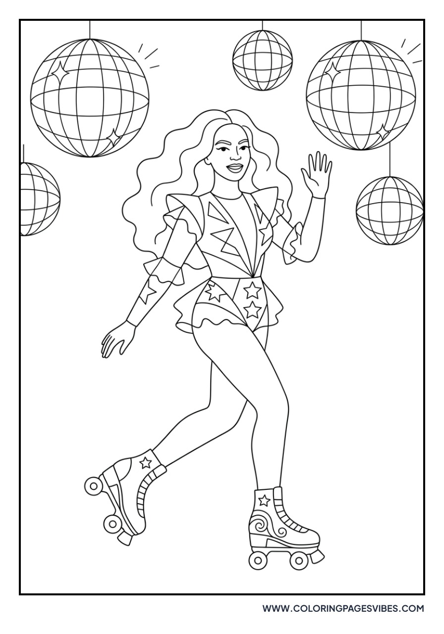 Beyoncé Blow Roller Disco
