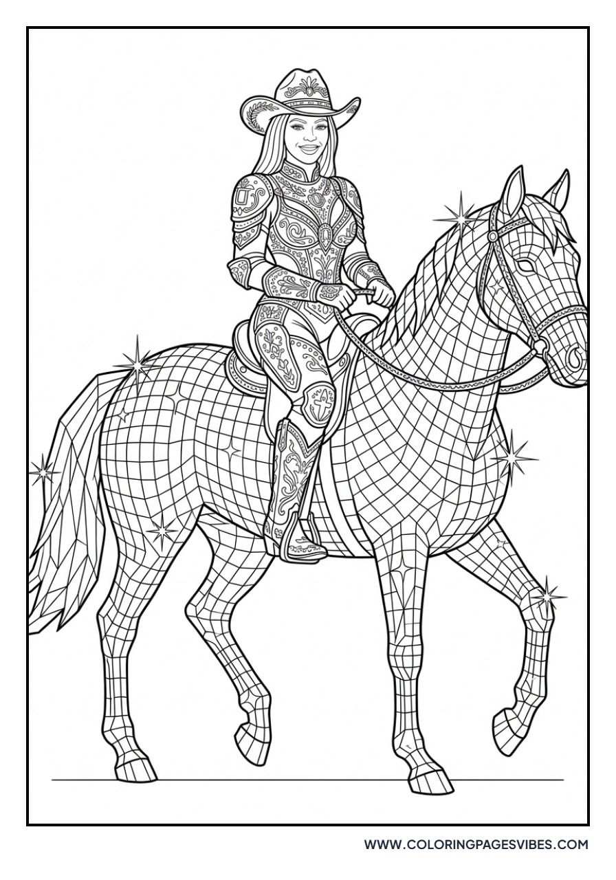 Beyoncé Renaissance Horse Pose