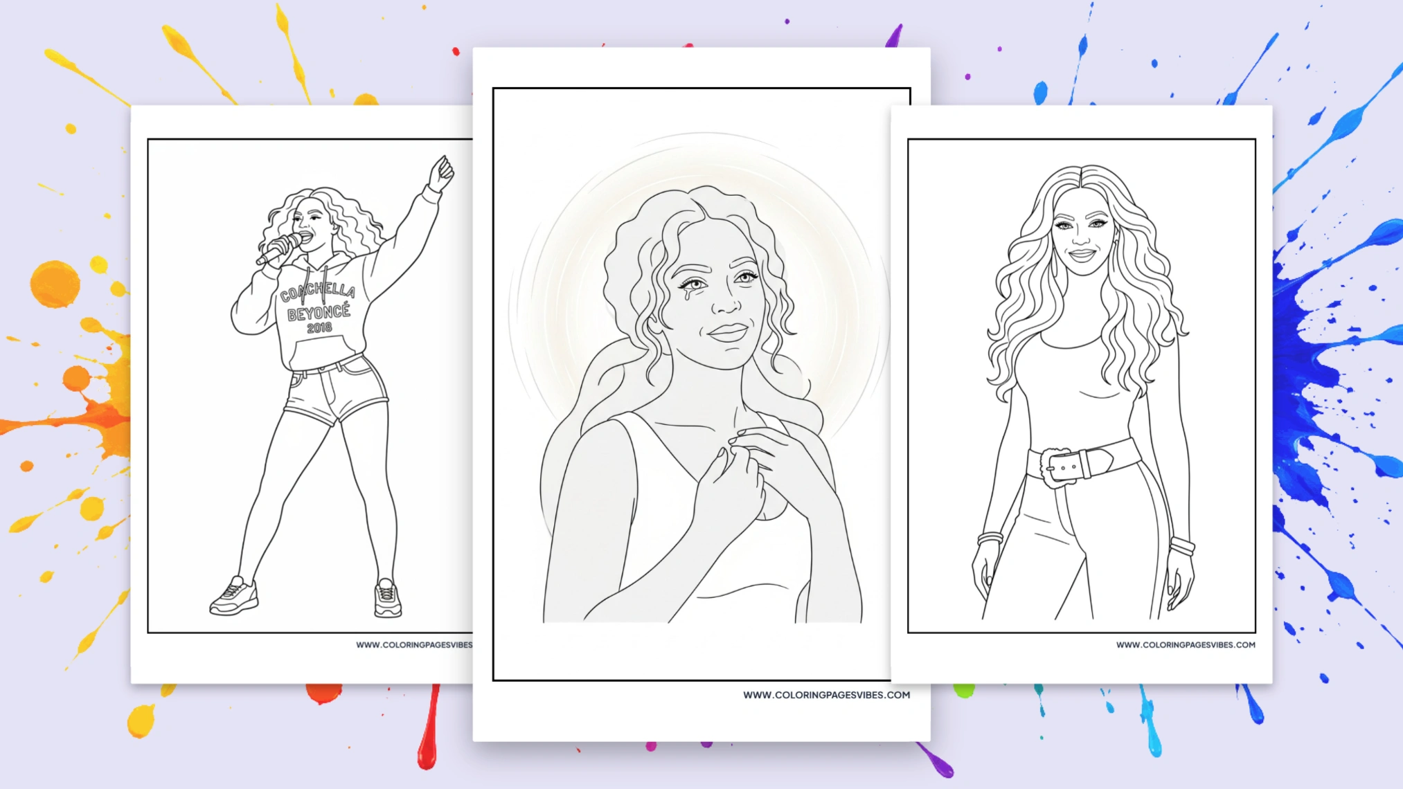 75+ Free Printable Beyoncé Coloring Pages (PDF Download)