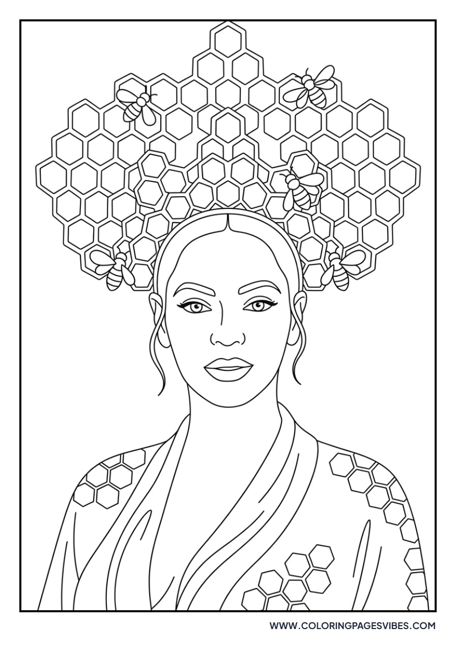 Queen Bey Crowned Portrait
