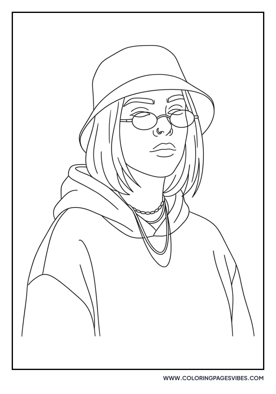 Billie Eilish Blue Sunglasses