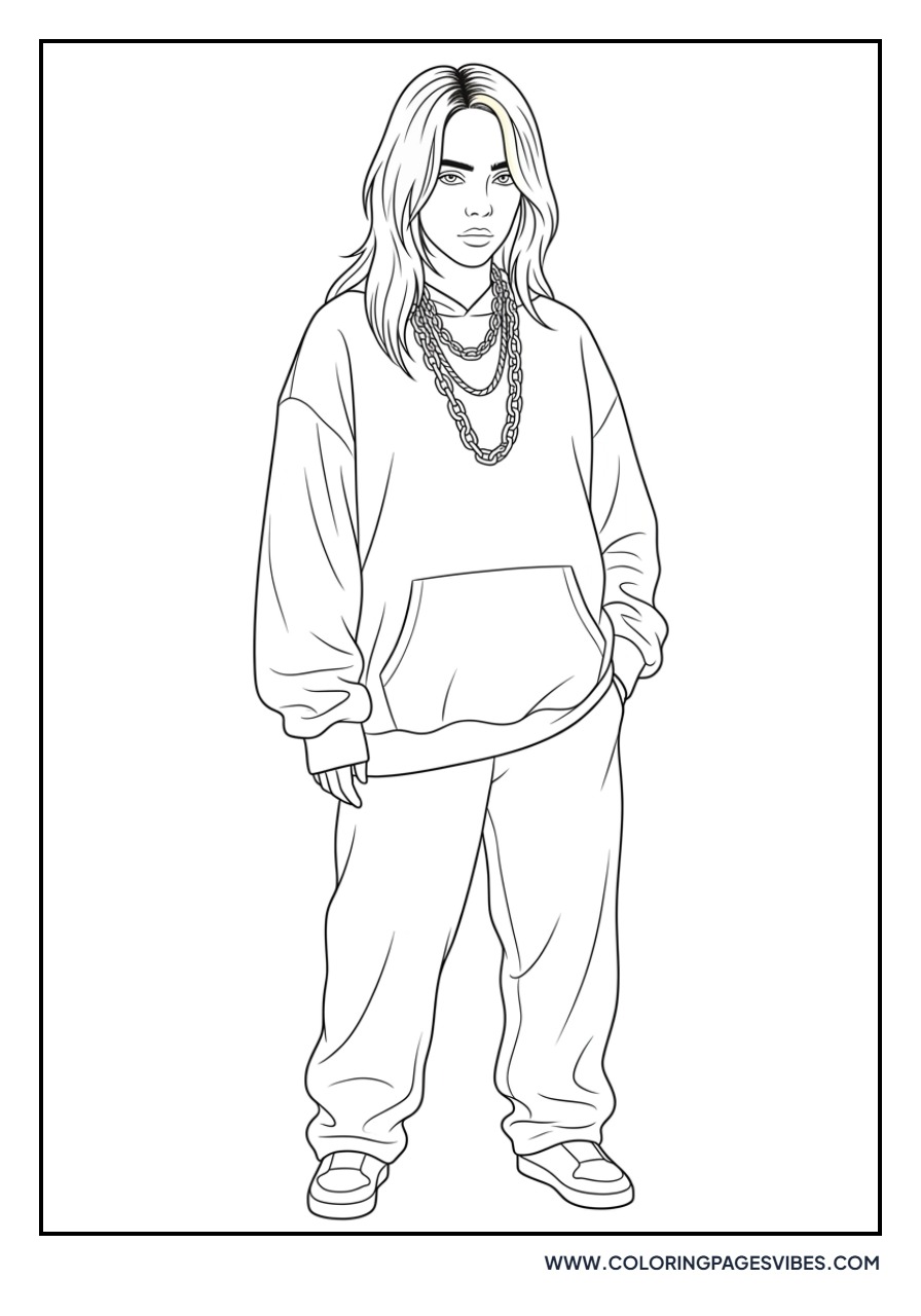 Billie Eilish Classic Neon Look