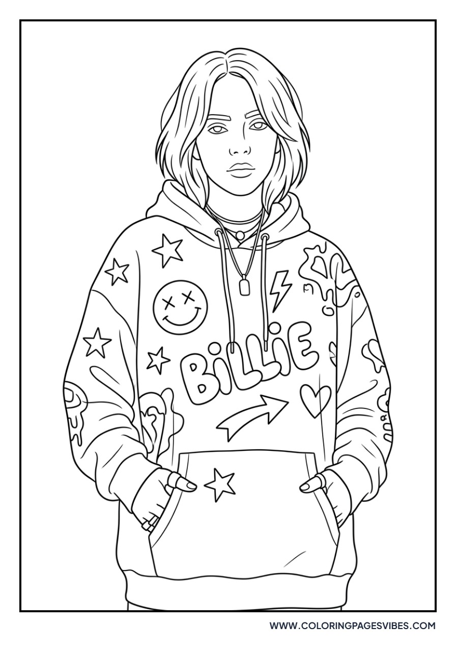 Billie Eilish Graffiti Hoodie