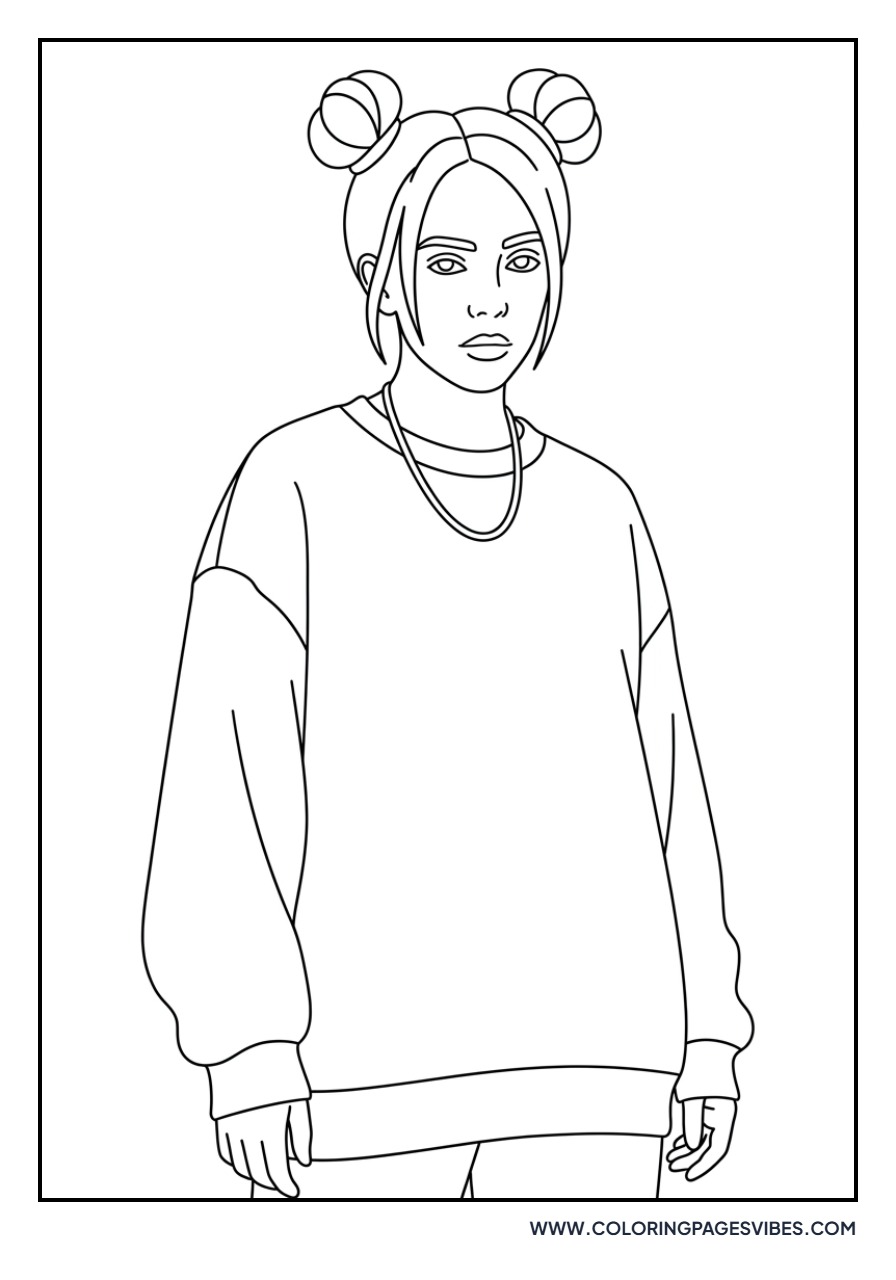 Billie Eilish High Bun