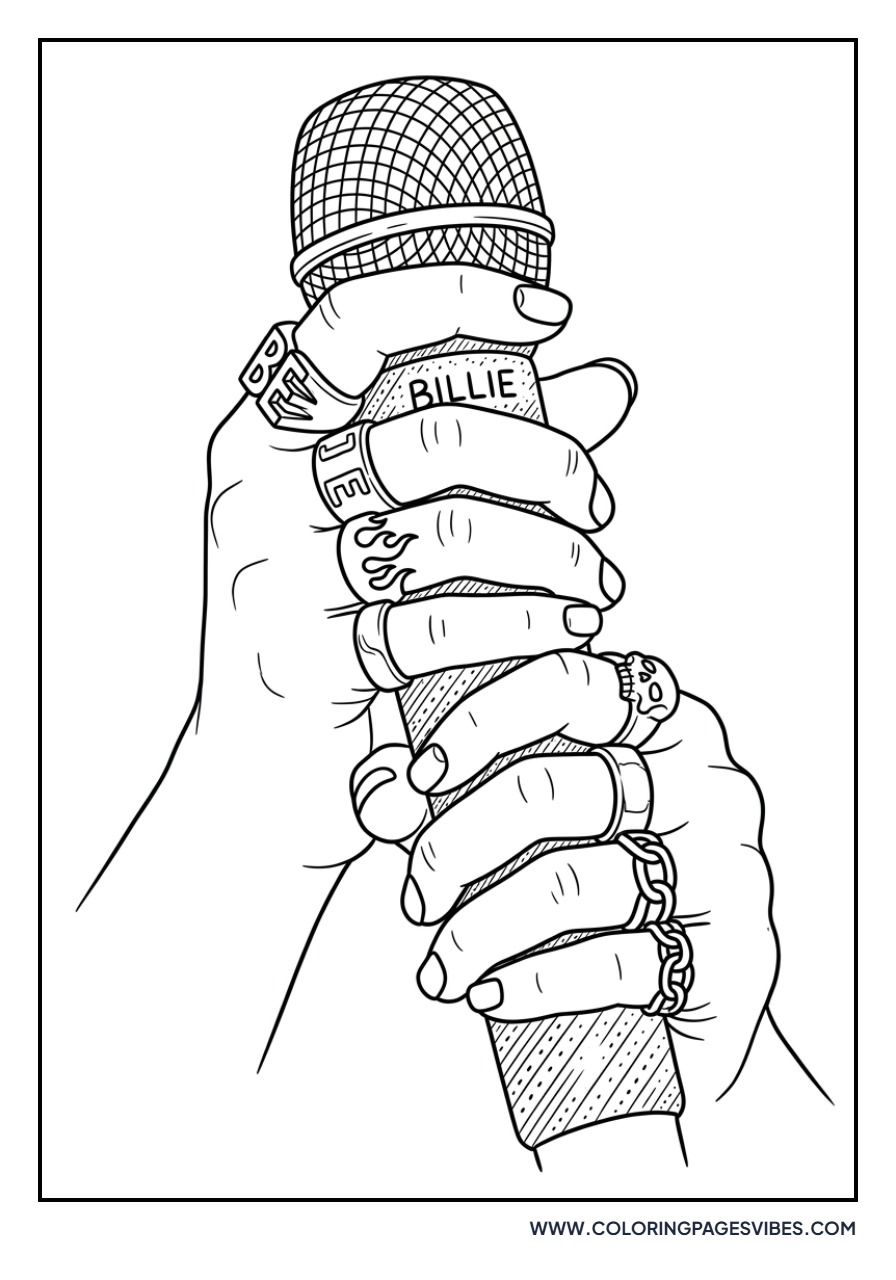 Billie Eilish Holding Mic