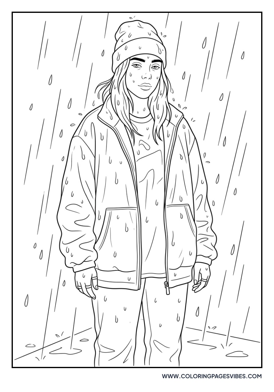 Billie Eilish in the Rain