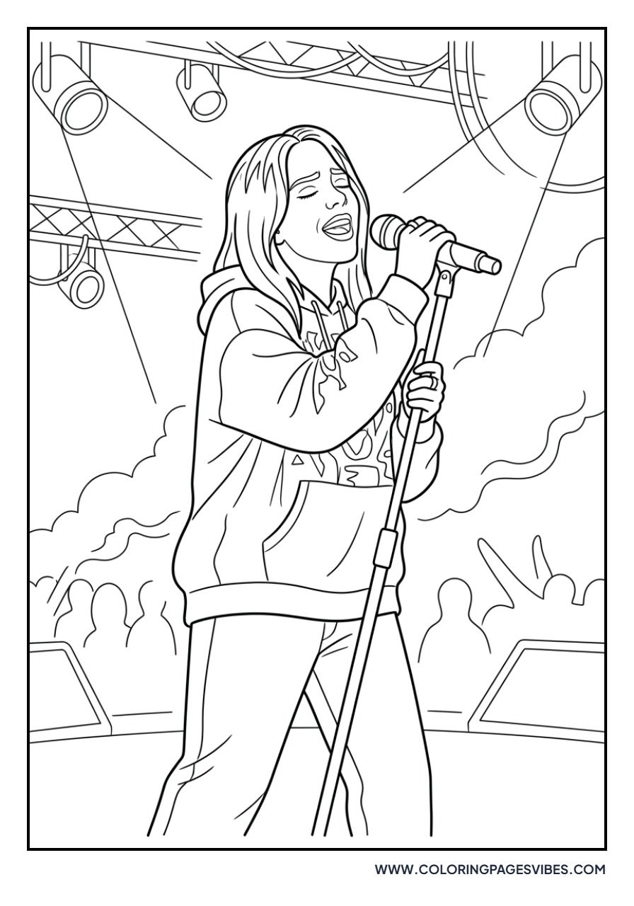 Billie Eilish Performing on Stage