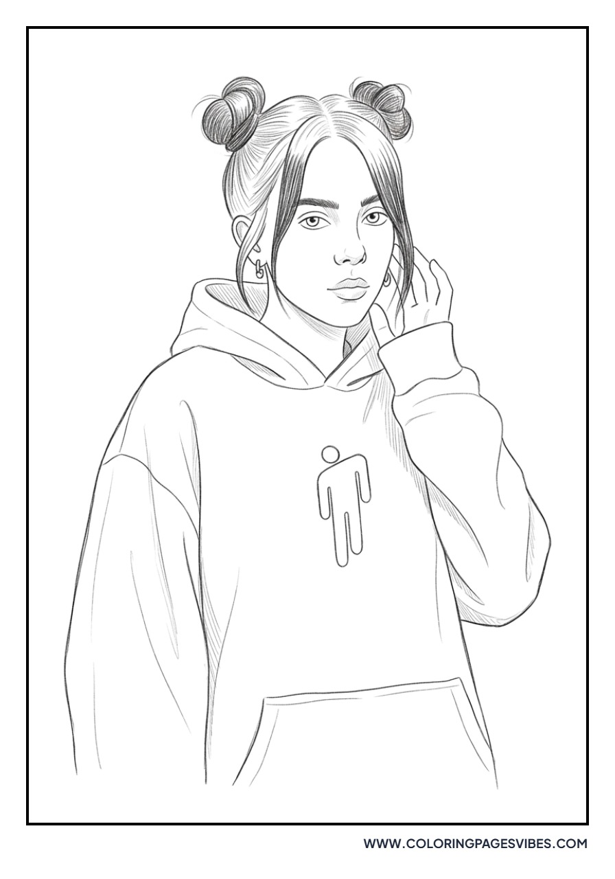 Billie Eilish Sketchy Style