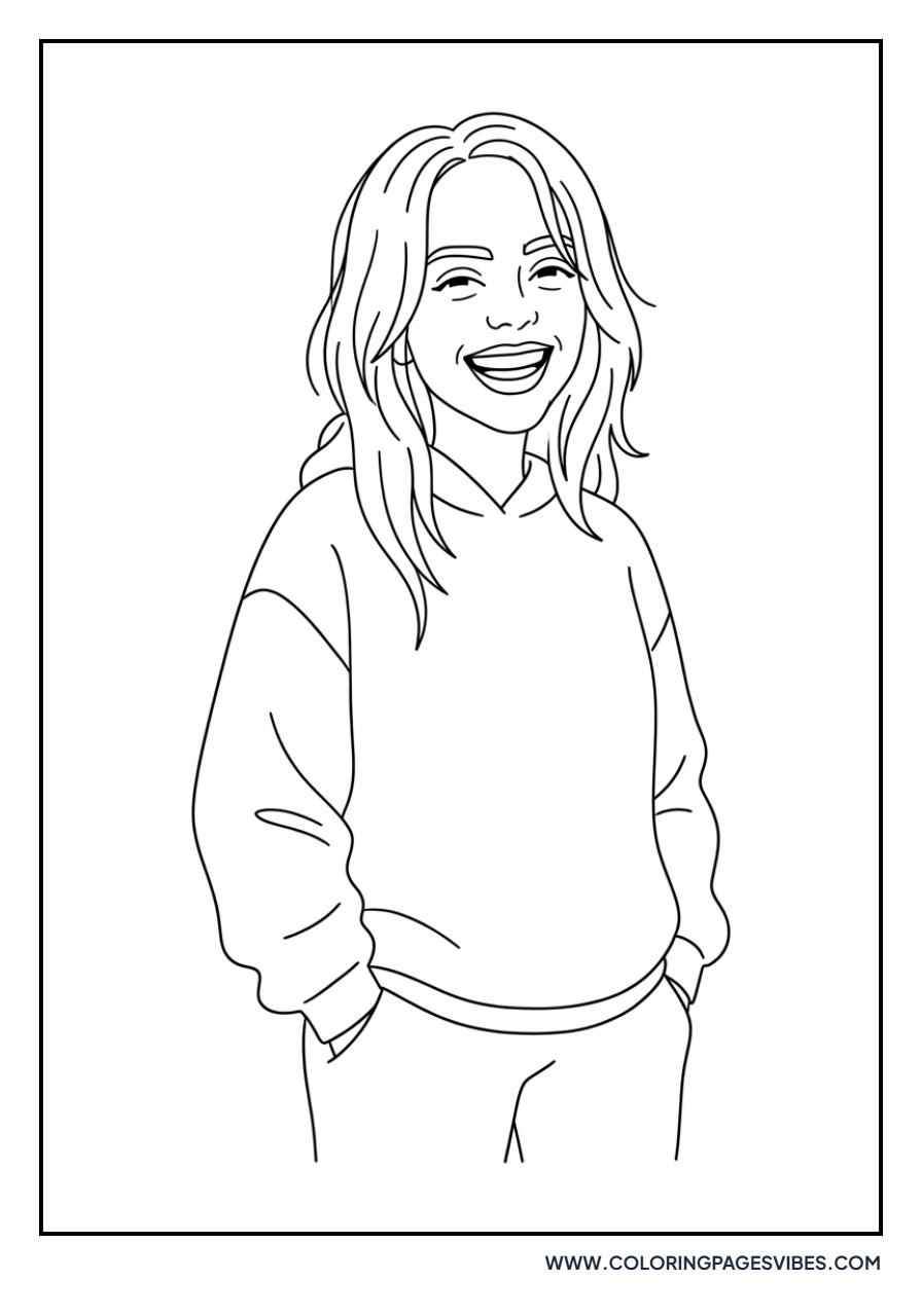 Billie Eilish Smiling Face