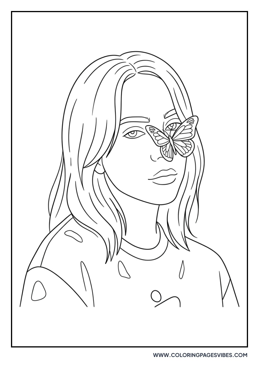 Billie Eilish with Butterfly