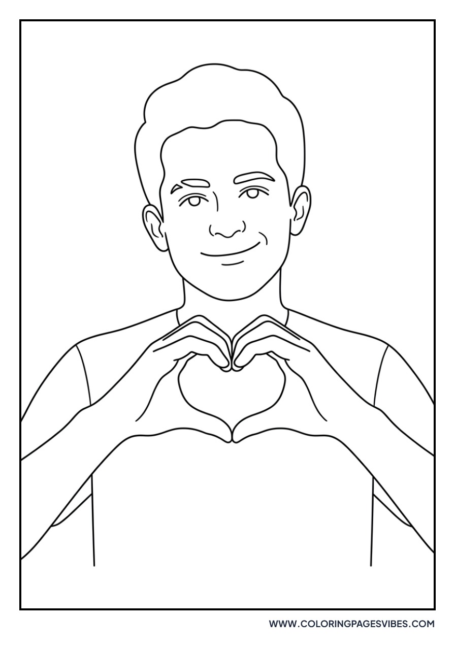 Charlie Puth Heart Pose